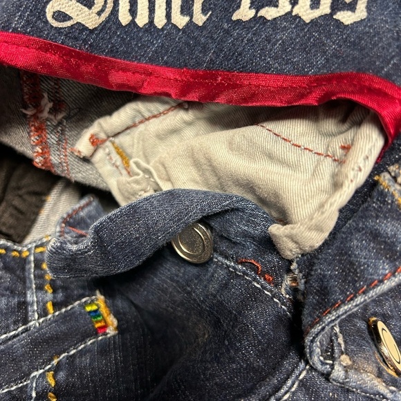 VINTAGE Coogi Jeans Womens 7/8 Blue Skinny High Rise Spell Out Pants Denim 90s - Picture 8 of 9